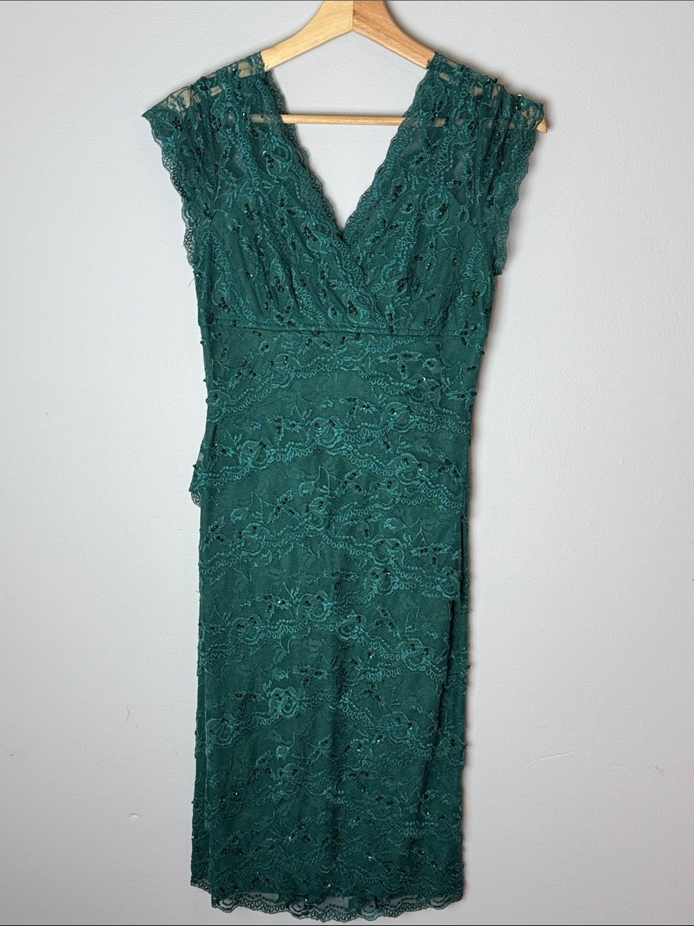 Marina Nordstrom Green Lace Dress 4